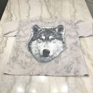 Liquid Blue Grey Wolf T-Shirt Size XL